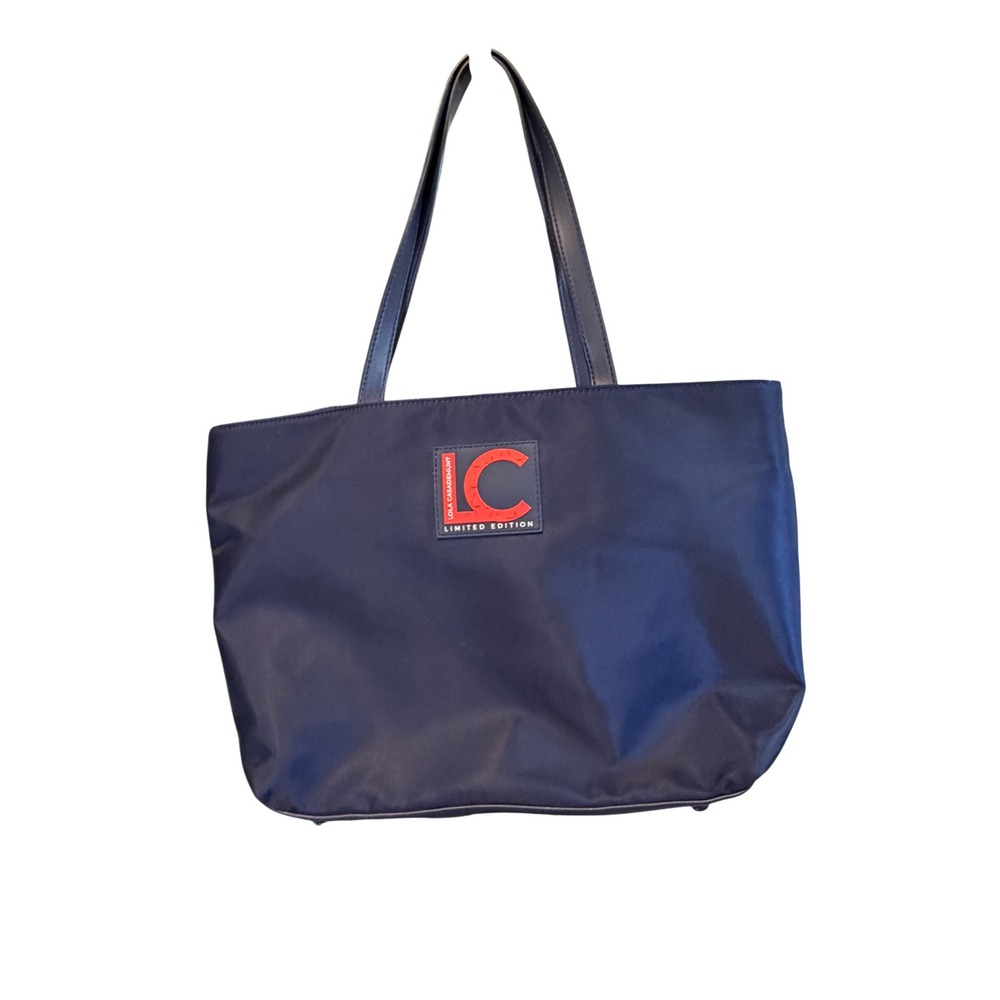 Lola Casademunt Navy Nylon Tote Bag Limited Edition Red LC Logo